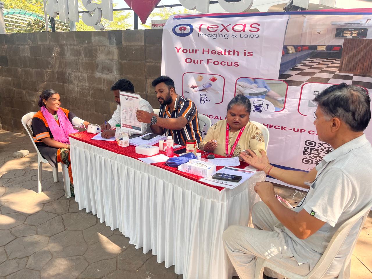 Wadagon sheri garden health camp pune